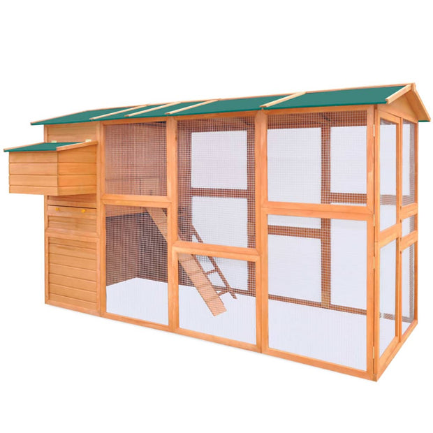 Chicken Coop Wood 116"x64.2"x67"