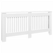 Radiator Cover White MDF 67.7"