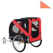 Pet Bike Trailer Red and Black