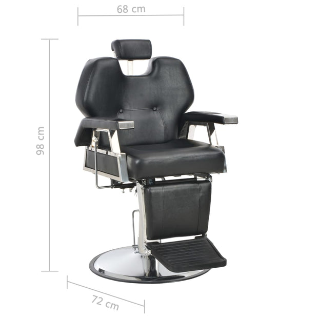 Barber Chair Black 28.3"x26.8"x38.6" Faux Leather