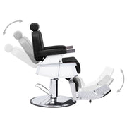 Barber Chair Black 26.8"x27.2"x45.7" Faux Leather