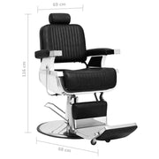 Barber Chair Black 26.8"x27.2"x45.7" Faux Leather