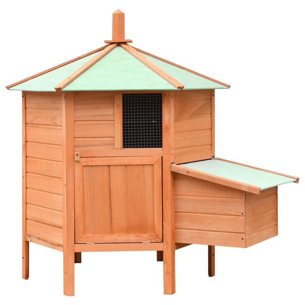 Chicken Cage Solid Pine & Fir Wood 49.6"x46.1"x49.2"