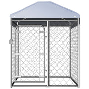 Outdoor Dog Kennel with Roof 39.4"x39.4"x49.2"