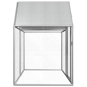 Chicken Coop 6.6'x3.3'x4.9' Galvanized Steel