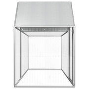 Chicken Coop 9.8'x3.3'x4.9' Galvanized Steel