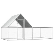 Chicken Coop 13.1'x6.6'x6.6' Galvanized Steel