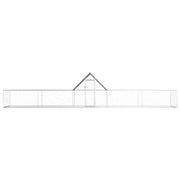 Chicken Coop 32.8'x6.6'x6.6' Galvanized Steel