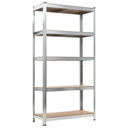 Storage Shelves 2 pcs 35.4"x15.7"x70.9" MDF