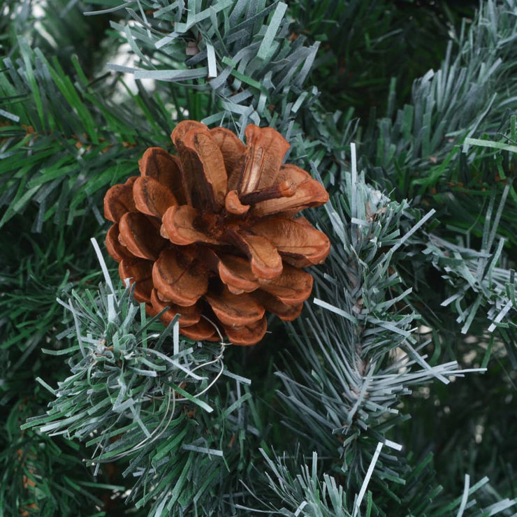 Artificial Christmas Tree with Pinecones 7 ft