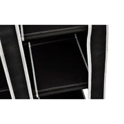 Folding Wardrobe Black 43" x 18" x 69"