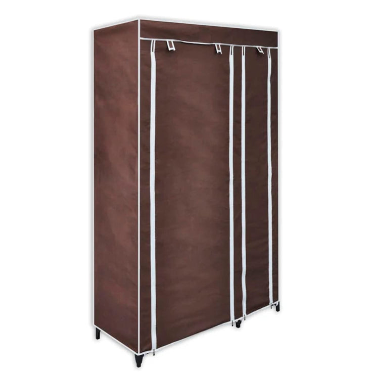 Fabric Wardrobe Brown