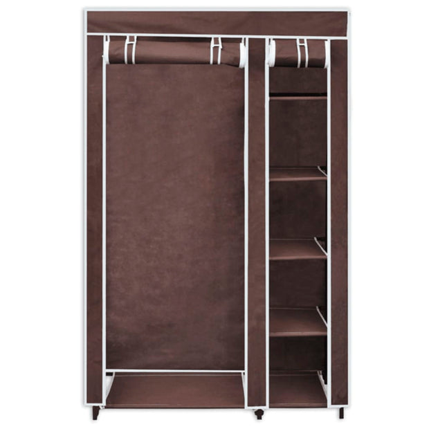 Fabric Wardrobe Brown