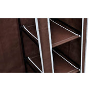 Fabric Wardrobe Brown