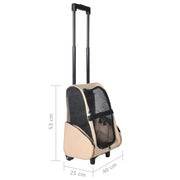 Foldable Multipurpose Pet Trolley Beige