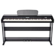 88-Key Digital Piano with Pedals Black Melamine Board