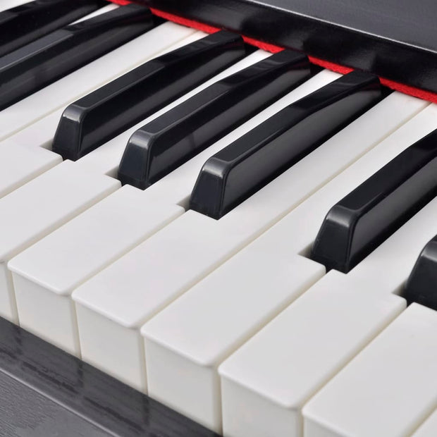 88-Key Digital Piano with Pedals Black Melamine Board