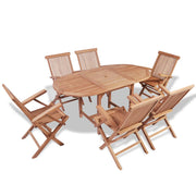 B-ware 7 Piece Patio Dining Set Solid Teak