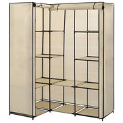 Corner Wardrobe Cream 51.2"x34.3"x66.5"