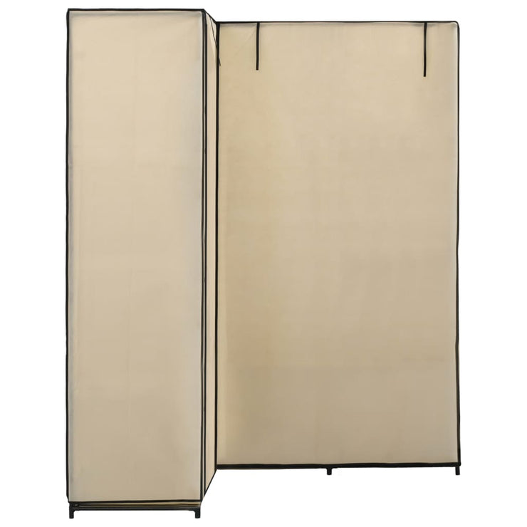 Corner Wardrobe Cream 51.2"x34.3"x66.5"