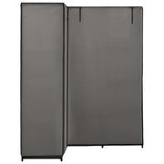 Corner Wardrobe Gray 51.2"x34.3"x66.5"