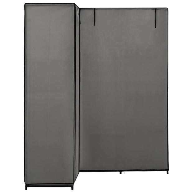 Corner Wardrobe Gray 51.2"x34.3"x66.5"