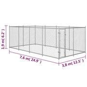 Outdoor Dog Kennel 24.9'x12.5'x6.2'