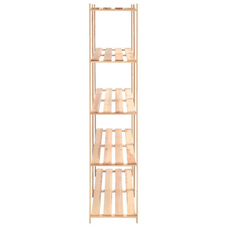 5-Tier Storage Rack 66.9"x15"x66.9" Solid Pinewood 1102.3 lb