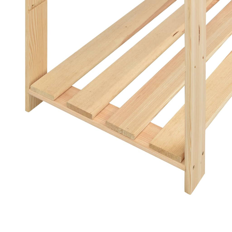 5-Tier Storage Rack 66.9"x15"x66.9" Solid Pinewood 1102.3 lb