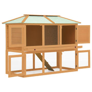 Animal Rabbit Cage Double Floor Wood