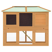 Animal Rabbit Cage Double Floor Wood