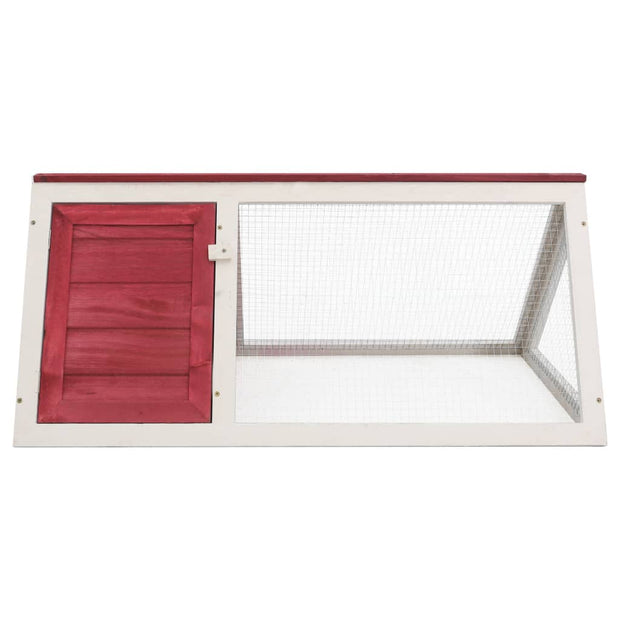 Animal Rabbit Cage Red Wood