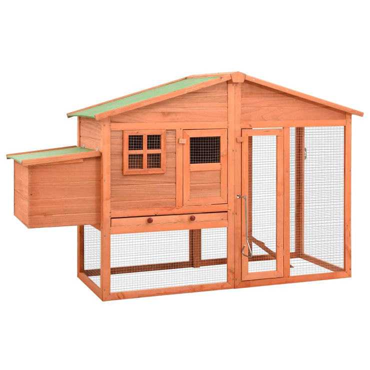 Chicken Coop with Nest Box Solid Fir Wood