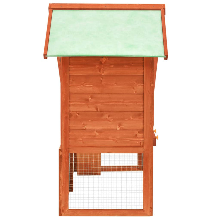 Rabbit Hutch 55.1"x24.8"x47.2" Solid Firwood