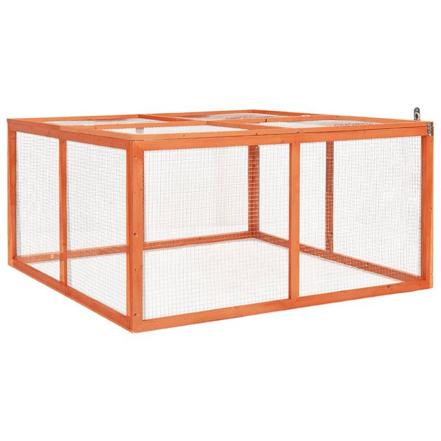 Rabbit Hutch 48.8"x47.2"x23.6" Solid Firwood