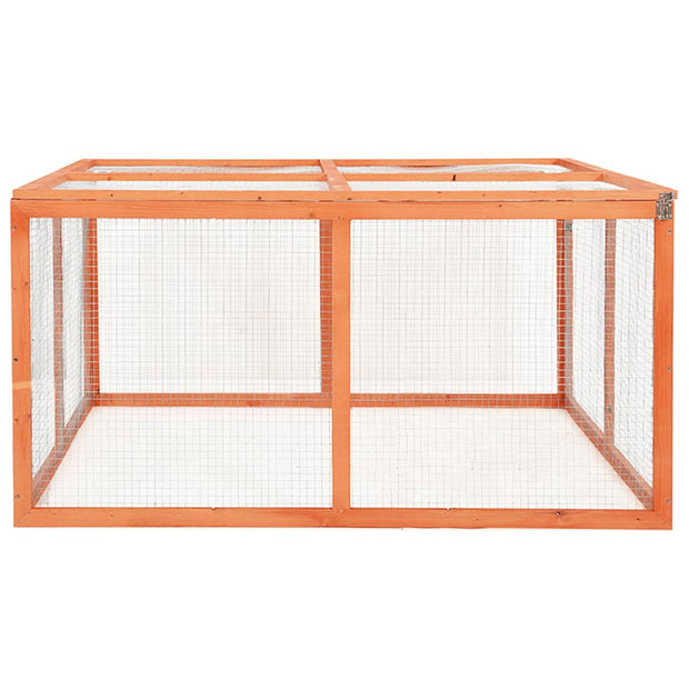 Rabbit Hutch 48.8"x47.2"x23.6" Solid Firwood