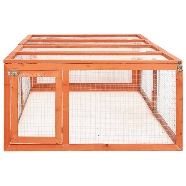 Rabbit Hutch 72"x35.4"x18.1" Solid Firwood