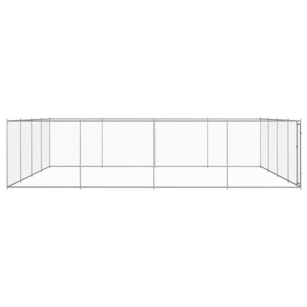 Outdoor Dog Kennel Galvanized Steel 299.2"x299.2"x72.8"