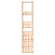 5-Tier Storage Racks 10 pcs 66.9"x15"x66.9" Solid Pinewood 1102.3 lb