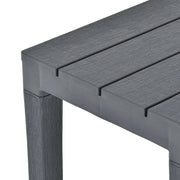 Patio Table with 2 Benches Plastic Anthracite