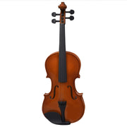 Violin Full Set with Bow and Chin Rest Dark Wood 4/4