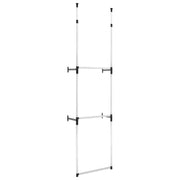 Telescopic Wardrobe System with Rods Aluminum