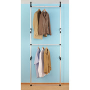 Telescopic Wardrobe System with Rods Aluminum