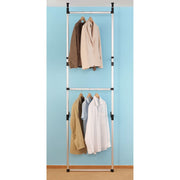 Telescopic Wardrobe System with Rods Aluminum