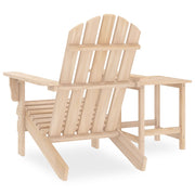 Patio Adirondack Chair with Table Solid Fir Wood