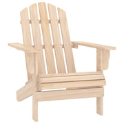 Patio Adirondack Chair with Table Solid Fir Wood