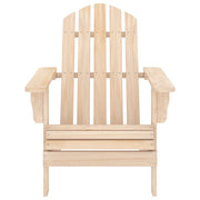 Patio Adirondack Chair with Table Solid Fir Wood