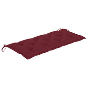 Patio Bench with Cushion 47.2'' Bamboo