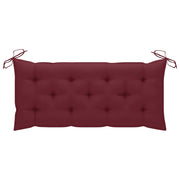 Patio Bench with Cushion 47.2'' Bamboo