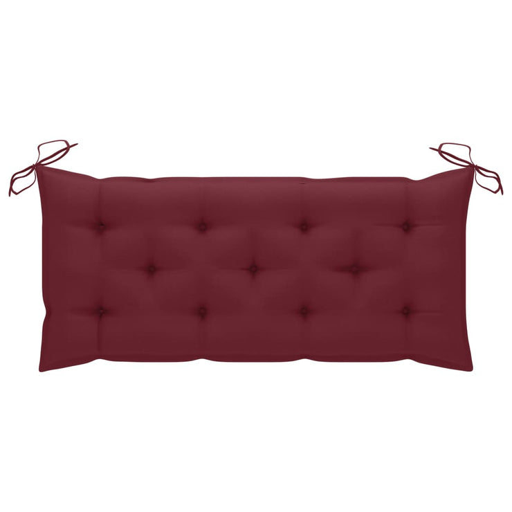 Patio Bench with Cushion 47.2'' Bamboo